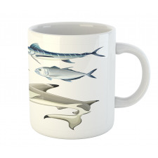 Collage of Aquatic Animal Mug