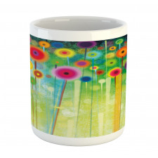 Abstract Art Dandelion Mug