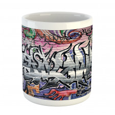 Graffiti Grunge Wall Art Mug