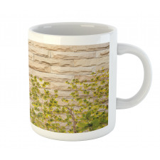 Brick Wall with Leaf Mug