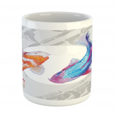 Watercolor Japanese Carps Mug