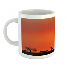 Safari Sunset with Gull Mug