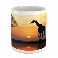 Giraffe in Wild Forest Mug