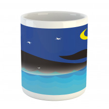 Whale in Ocean and Star Mug