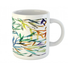 Bamboo Leaves Asian Mug