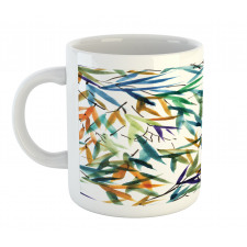 Bamboo Leaves Asian Mug