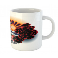 Japanese Style Waves Mug