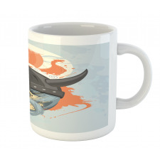 Ghost Warrior Cartoon Mug