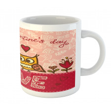 Owls Love Heart Mug