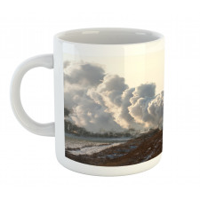 Train Snowy Scene Mug