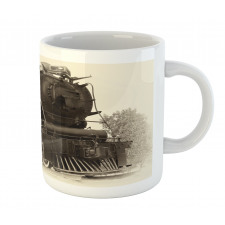 Antique Train Art Mug