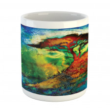 Eastern Grunge Trees Mug