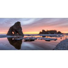 Sunset Sea Stacks Beach Mug