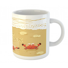 Card with Crabs Sea Mug