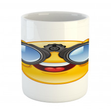 Smiley Face and Telescope Mug