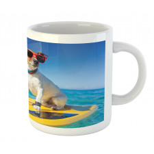 Dog Duck Surfing Mug