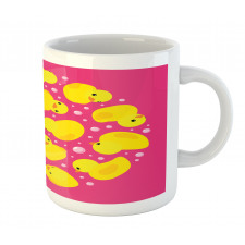 Bubbles Hot Pink Mug