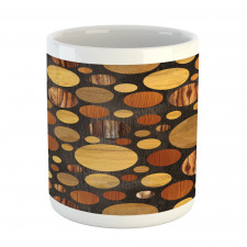 Brown Abstract Circles Mug