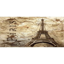 Eiffel Tower on Grunge Wall Mug