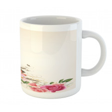 Flowers and Music Notes Mug