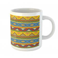 Folk Motif Mexican Sun Mug