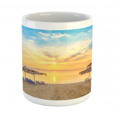 Sandy Beach with Sunrise Mug