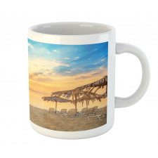 Sandy Beach with Sunrise Mug