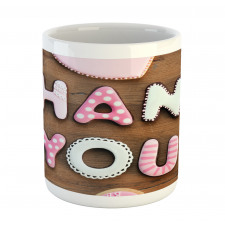 Rustic Cookie Letters Mug