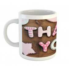 Rustic Cookie Letters Mug