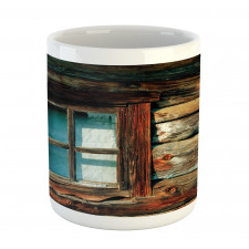 Wooden Pattern Window Mug
