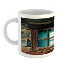 Wooden Pattern Window Mug