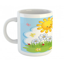 Rabbit in Garden Mug