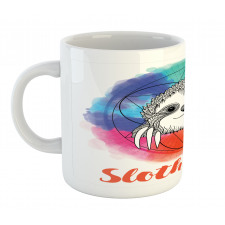 Rainbow Sloth Sketch Mug