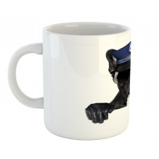 Pug Dog Police Costume Mug