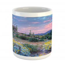 Mountain Floral Scenery Mug