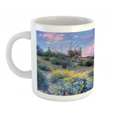 Mountain Floral Scenery Mug