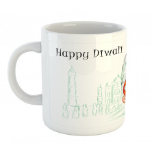 Sketchy Diwali Mug