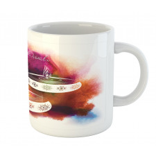 Abstract Rainbow Design Mug