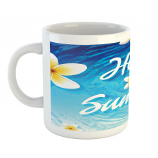 Palm Leaves Plumeria Mug