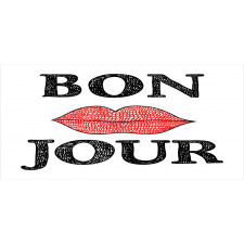 Vintage Bon Jour Words Mug