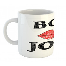 Vintage Bon Jour Words Mug