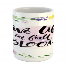 Floral Violets Bloom Mug