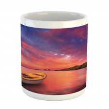 Sea Coast with a Rowboat Mug