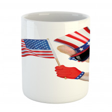 Patriotic Pug Dog Mug