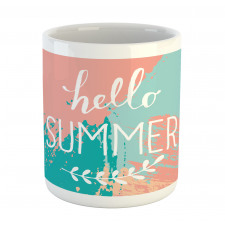 Hello Summer Lettering Mug