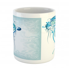 Ocean Jellyfish Paisley Mug