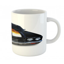 Vintage Retro Car Flame Mug