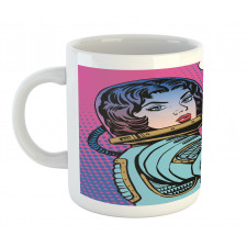 Retro Comics Woman Mug