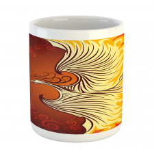 Phoenix Bird in Flame Mug