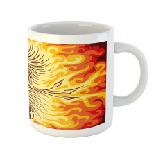 Phoenix Bird in Flame Mug